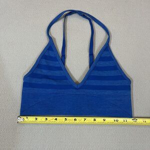 Lululemon Ebb to Street Sports Bra Blue Striped
